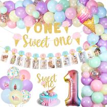 Kit de decoração de festa kreat4joy 118PCS Ice Cream Theme