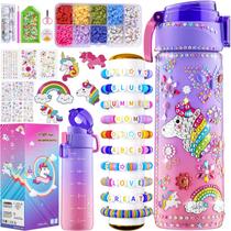Kit de decoração de garrafas de água BOOH Unicorn com pintura de diamante Kit de decoração de garrafas de água BOOH Unicorn com pintura de diamante