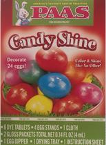 Kit de decoração de ovos PAAS Easter Candy Shine com 6 comprimidos de corante