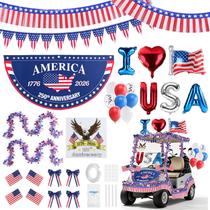 Kit de Decoração para Carrinho de Golfe GKLTVB 4 de Julho EUA Kit de Decoração para Carrinho de Golfe GKLTVB 4 de Julho EUA