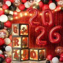 Kit de Decoração para Festa Asoulin com 86 Peças para Formatura - Arco de Balões Kit de Decoração para Festa Asoulin com 86 Peças para Formatura - Arco de Balões
