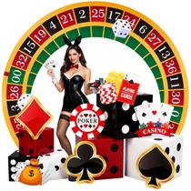 Kit de Decoração para Festa com Tema de Cassino CrystalSylara, 20 Peças Kit de Decoração para Festa com Tema de Cassino CrystalSylara, 20 Peças
