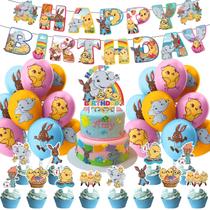 Kit de decoração para festa de aniversário infantil com tema musical Magsamson Kit de decoração para festa de aniversário infantil com tema musical Magsamson