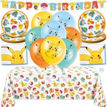 Kit de Decoração para Festa de Aniversário Pokémon Único para 16 Pessoas