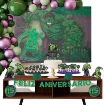 Kit De Decoração Para Festa Infantil Incrível Hulk Completa - Piffer