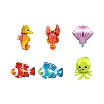 Kit De Decoração Para Festa Temática Oceano Azul, Balões De Animais Marinhos Para Aniversário,