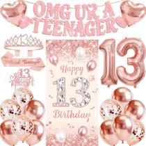 Kit de Decoração Rose Gold para Festa de 13 Anos Party Tonight Kit de Decoração Rose Gold para Festa de 13 Anos Party Tonight