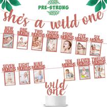 Kit de decoração Wild One Rose Gold Glitter 1st Birthday Girl Kit de decoração Wild One Rose Gold Glitter 1st Birthday Girl