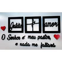Kit de decorativo senhor é meu pastor 80cm ml4 Kit de decorativo senhor é meu pastor 80cm ml4