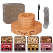 Kit de Defumador para Coquetéis Smlpuame com 4 Sabores de Lasca de Madeira Kit de Defumador para Coquetéis Smlpuame com 4 Sabores de Lasca de Madeira