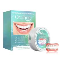 Kit De Dentaduras Ajustáveis Superiores E Inferiores, Folheados Macios, Conjunto De Dentaduras De