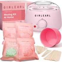 Kit de depilação GIRLEARLE Wax Warmer para depilação com miçangas