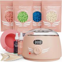 Kit de depilação Hehasi Digital Hard Wax Aquecedor para mulheres