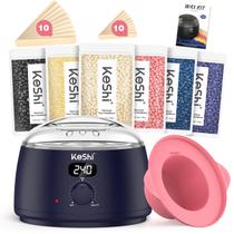 Kit de Depilação KeShi Aquecedor Digital de Cera com 6 Sachês de Cera Dura