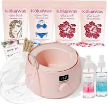 Kit de Depilação KoluaWax Premium para Mulheres - Aqueça e 4 Miçangas