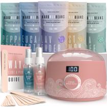 Kit de depilação Tress Wellness para pele sensível com display digital Kit de depilação Tress Wellness para pele sensível com display digital