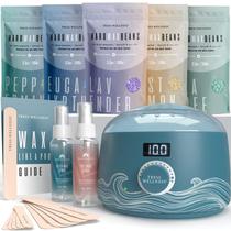 Kit de depilação Tress Wellness para pele sensível com spray e aquecedor Kit de depilação Tress Wellness para pele sensível com spray e aquecedor