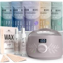 Kit de depilação Tress Wellness para peles sensíveis com spray e guia Kit de depilação Tress Wellness para peles sensíveis com spray e guia