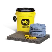 Kit de Derramamento Universal PIG Balde Amarelo de 18,9 Litros Kit de Derramamento Universal PIG Balde Amarelo de 18,9 Litros