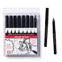 Kit de desenho Sakura Pigma Sensei Manga com 8 canetas de arquivo
