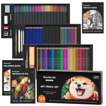 Kit de desenho Shuttle Art Professional 123 peças com lápis Kit de desenho Shuttle Art Professional 123 peças com lápis