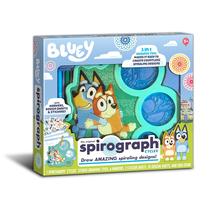 Kit de desenho Spirograph Cyclex Bluey com adesivos para crianças a partir de 5 anos