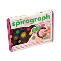 Kit de desenho Spirograph Neon com folha de design para crianças com mais de 8 anos