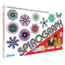 Kit de desenho Spirograph Retro Deluxe Set com folha de design