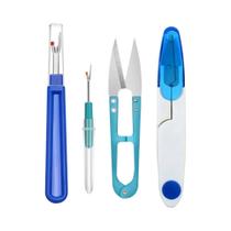 Kit De Desfazedor De Costura Colorido Com 4 Peças: Cortador De Linha E Tesoura Para Remover Pontos Kit De Desfazedor De Costura Colorido Com 4 Peças: Cortador De Linha E Tesoura Para Remover Pontos