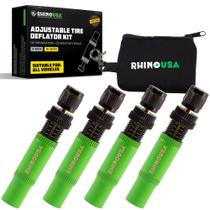 Kit de Desinfladores de Pneus Ajustáveis Rhino USA 10-30 PSI, 4 Unidades