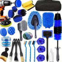 Kit de Detalhamento Automotivo DGHEYQT 26 Peças com Escovas para Furadeira Kit de Detalhamento Automotivo DGHEYQT 26 Peças com Escovas para Furadeira