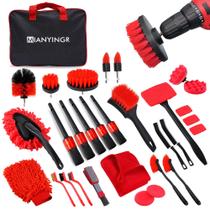 Kit de Detalhamento Automotivo MIANYINGR 32 Peças com Escovas para Furadeira