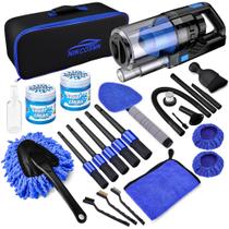 Kit de detalhamento de carros NIKCOSMK Interior Cleaner com aspirador 17 unidades Kit de detalhamento de carros NIKCOSMK Interior Cleaner com aspirador 17 unidades