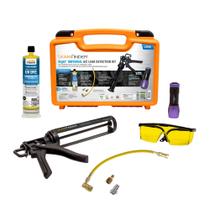 Kit de Detecção de Vazamentos de Refrigerante para Ar-Condicionado LEAKFINDER LF016 BIGEZ - Corante Detector de Vazamentos para AC 8 oz, Injetor tipo pistola de calafetagem, Luz UV, Acoplador de Mangueira R134A, Fabricado nos EUA Kit de Detecção de Vazamentos de Refrigerante para Ar-Condicionado LEAKFINDER LF016 BIGEZ - Corante Detector de Vazamentos para AC 8 oz, Injetor tipo pistola de calafetagem, Luz UV, Acoplador de Mangueira R134A, Fabricado nos EUA