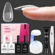 Kit de dicas de unhas para besouros Tipex Instant Apex Almond Medium 224 unidades