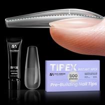 Kit de dicas para unhas Five Angeles Tipex Instant Apex Gel 500 unidades