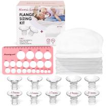 Kit de dimensionamento de flange de bomba de mama Nursi Luna com 10 insertos de flange