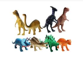 Kit de Dinossauro de Brinquedo Miniatura Em Borracha