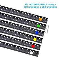 Kit De Diodos LED 6 Cores 600pcs 5050 5730 1210 1206 0805 0603 0402 SMD Vermelho Verde Azul Branco
