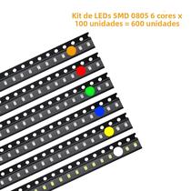 Kit De Diodos LED LAUBEI 6 Cores 600pcs 5050 5730 1210 1206 0805 0603 0402 SMD Vermelho Verde Azul Kit De Diodos LED LAUBEI 6 Cores 600pcs 5050 5730 1210 1206 0805 0603 0402 SMD Vermelho Verde Azul