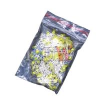 Kit De Diodos LED Sortidos 100PCS 3mm Amarelo Laranja Branco Verde Vermelho Azul Rosa Roxo Branco