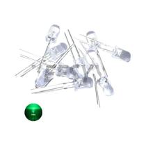 Kit De Diodos LED Sortidos 100pcs 5mm Branco Verde Vermelho Azul Amarelo Laranja Rosa Roxo Branco