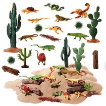 Kit de diorama Sratte Desert Animals, 26 peças para crianças
