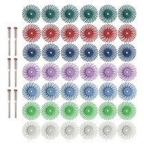 Kit de disco de cerdas FPPO 42 unidades para ferramentas rotativas Grit 80-2500