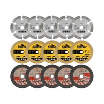 Kit De Disco De Corte Diamantado De 75mm Com 15 Peças Para Cerâmica, Mármore, Metal, Madeira, Aço,