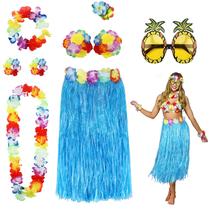 Kit de Disfraz de Falda Hula PHOGARY para Fiesta Luau en Hawái para Mujeres