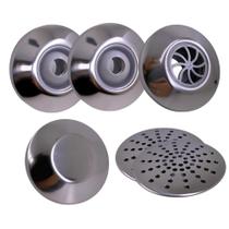 Kit de dispositivos em inox para piscina de alvenaria