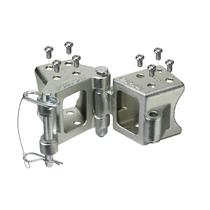 Kit de dobradiça dobrável Fulton HDPB330101 Parafuso em prata de 2267 kg Kit de dobradiça dobrável Fulton HDPB330101 Parafuso em prata de 2267 kg