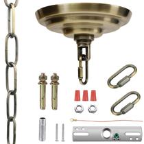Kit de dossel leve MAYOMAJO 13,5 cm com corrente suspensa de 1,8 m em bronze