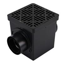 Kit de drenagem de bacia Square Catch NDS 900BKITRTL1PK para gramados Kit de drenagem de bacia Square Catch NDS 900BKITRTL1PK para gramados